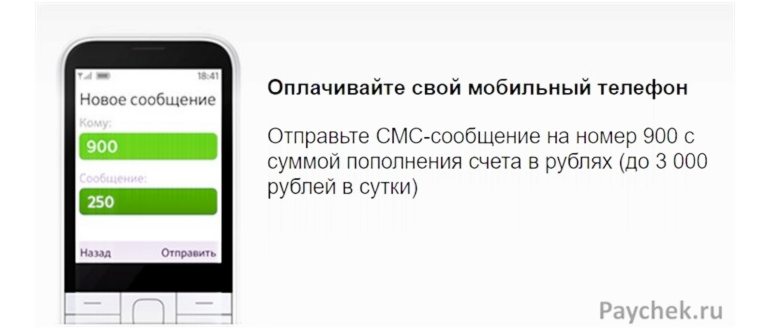 Пополнение чужого номера через Мобильный банк от