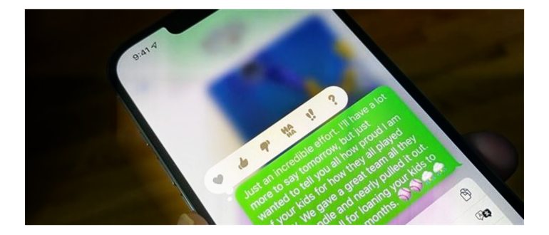 Синий IMessage против зеленых текстовых