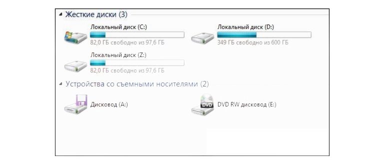 Локальные диски в