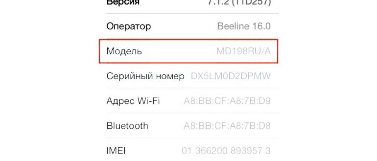 проверка модели iPad по