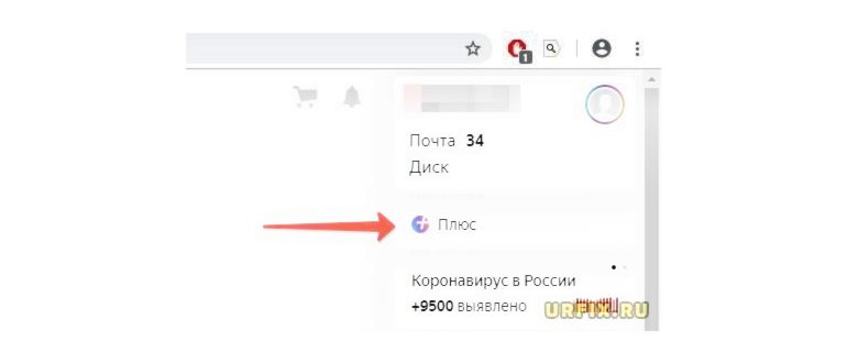 Окно Яндекс