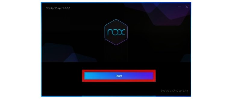 Главное окно Nox App