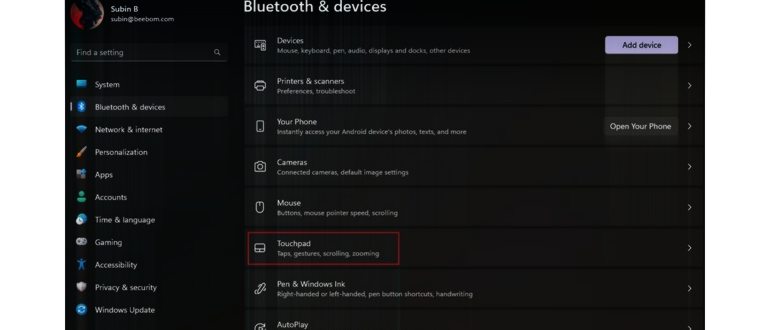 Как настроить жесты тачпада в Windows
