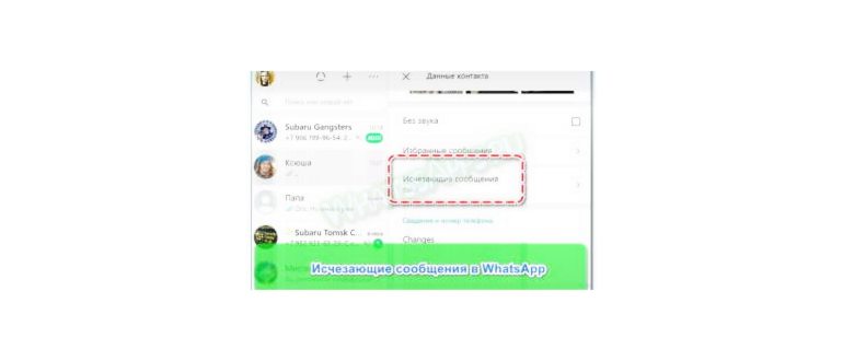 Самоуничтожающиеся сообщения в WhatsApp, что это и