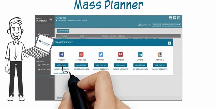 отложенный постинг в инстаграм через Mass Planner