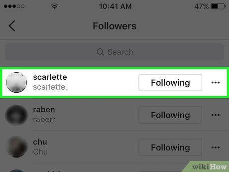 Изображение с названием Delete Followers on Instagram Step 5
