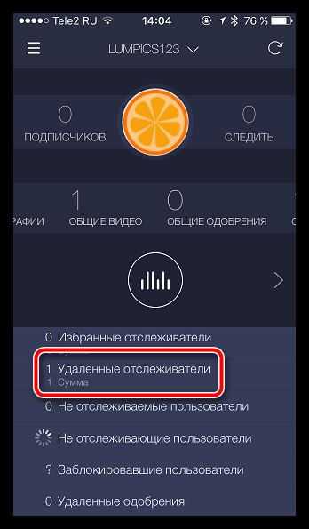 Количество описавшихся пользователей в Instagram