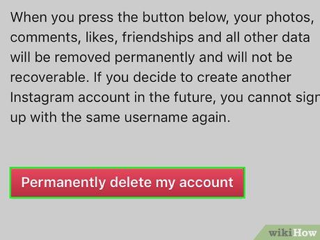 Изображение с названием Delete Your Instagram Account on the iPhone Step 13