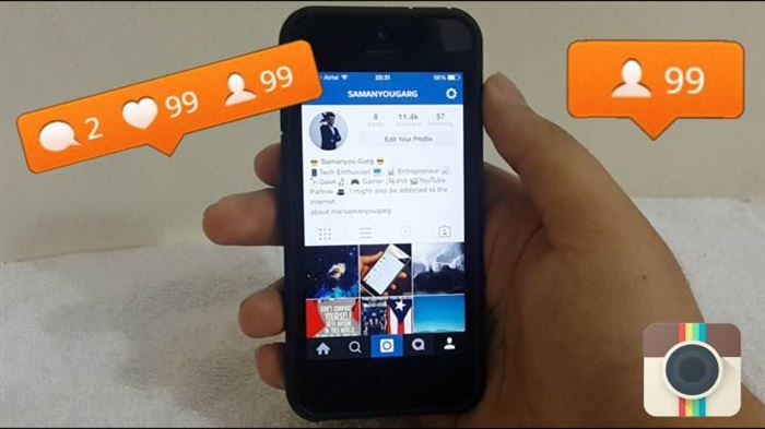 Число подписчиков в Instagram