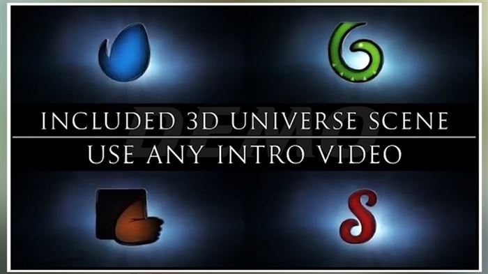 Проект After Effects — Reflective Logo 3D
