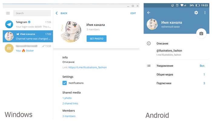 оформление канала телеграм