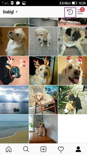 Где архив фото в Instagram можно найти на телефоне и компьютере