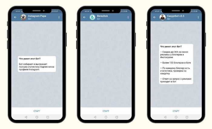 телеграм боты для instagram