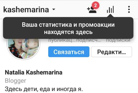 Статистика бизнес-профиля